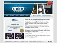 Tablet Screenshot of leaderpest.ca